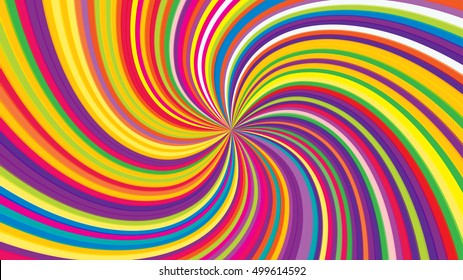 Swirling radial background. Vortex background. Helix background. Colorful vector background.