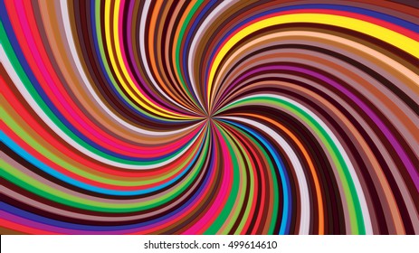 Swirling radial background. Vortex background. Helix background. Colorful vector background.