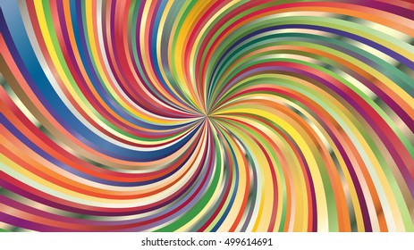 Swirling radial background. Vortex background. Helix background. Colorful vector background.