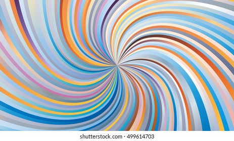 Swirling radial background. Vortex background. Helix background. Colorful vector background.