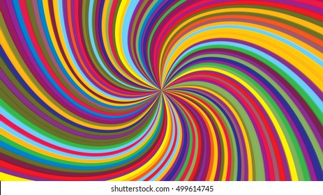 Swirling radial background. Vortex background. Helix background. Colorful vector background.