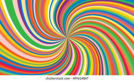 Swirling radial background. Vortex background. Helix background. Colorful vector background.