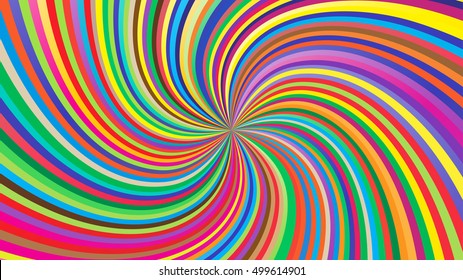 Swirling radial background. Vortex background. Helix background. Colorful vector background.