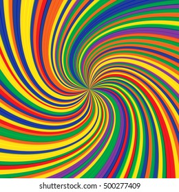 Swirling radial background. Vortex background. Helix background. Colorful vector background.