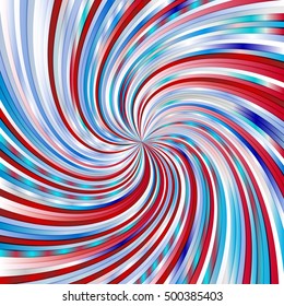 Swirling radial background. Vortex background. Helix background. Colorful vector background.
