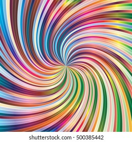 Swirling radial background. Vortex background. Helix background. Colorful vector background.
