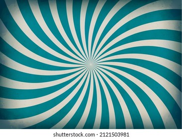 Ilustración de fondo del patrón radial giratorio ( textura vintage )