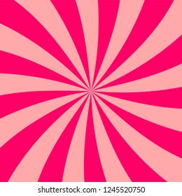 Swirling radial pattern background. Sunlight, sunshine pattern. Vector illustration.