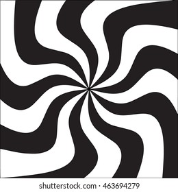 Swirling radial pattern background. Vector illustration swirl design. Vortex starburst spiral twirl square. (Can be used as texture for cards, invitations, DIY projects, web sites or for any design.)