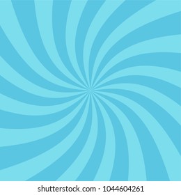 Fondo de estrellas radiales giratorias. Plaza de torsión de espiral de vórtice estelar. Rayos de rotación Helix. Vigas de sol divertidas. Ilustración del vector