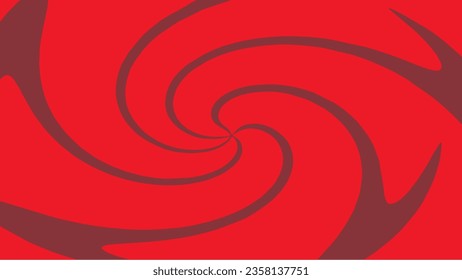 Swirling radial retro background.. Retro background with curved, rays or stripes in the center. Rotating, spiral stripes. Vector illustration for swirl design. Summer. Vortex spiral twirl. red.