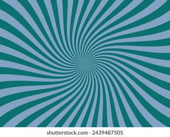 Swirling radial retro background. Vector illustration for swirl design. Spinning spiral vortex. Helical rotation beam. Bringing together psychedelic measurable lines. Delightful sunshine.