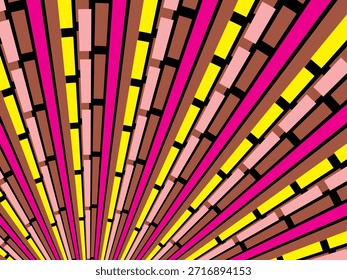 Remolino radial de fondo retro. Ilustración vectorial para el diseño de remolino. Vórtice espiral giratorio. Viga giratoria helicoidal. Unificando la línea medible psicodélica. Encantador sol.