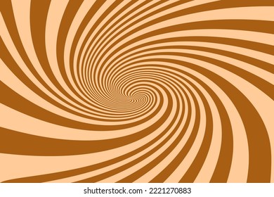 Swirling radial vortex background. Spiral stripes Vector background