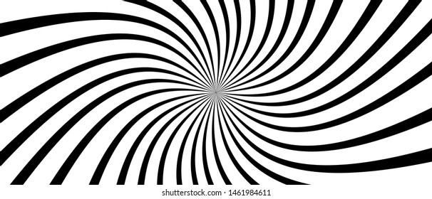 Swirling radial vortex vector background
