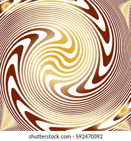 Swirling stripes background. Vector illustration for swirl design.