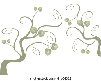 swirling tree