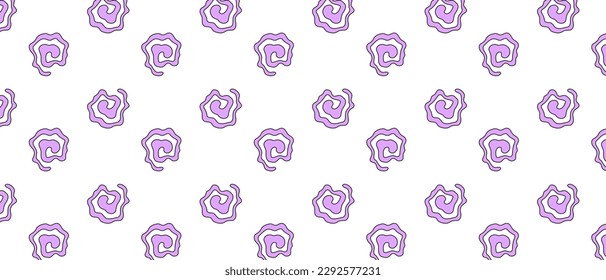 Swirls in cartoon comic style. Twisted goth pattern background. Goth abstract vector texture.