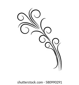 swirls decoration element icon vector illustration eps 10