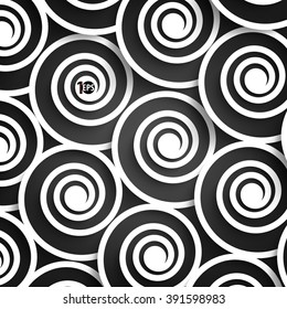 swirls geometric elements material pattern background design. eps10 vector