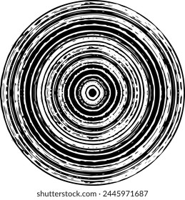 Swirls like annual rings drawn with a brush. Japanese style.