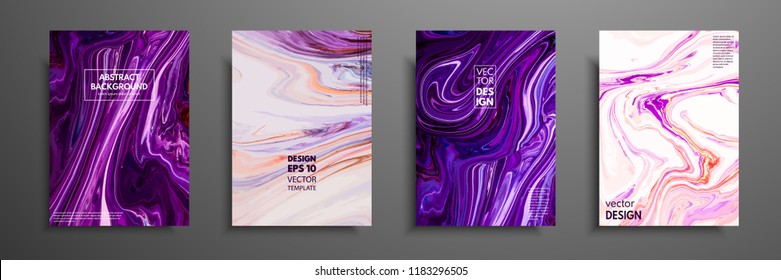 Swirls of marble or the ripples of agate. Liquid marble texture. Fluid art. Applicable for design covers, presentation, invitation, flyers, annual reports, posters and business cards. Modern artwork.