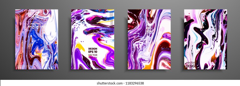 Swirls of marble or the ripples of agate. Liquid marble texture. Fluid art. Applicable for design covers, presentation, invitation, flyers, annual reports, posters and business cards. Modern artwork.