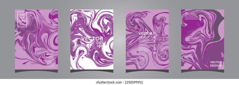 Swirls of marble or the ripples of agate. Liquid marble texture. Fluid art. Applicable for design covers, presentation, invitation, flyers, annual reports, posters and business cards. Vector ilustrati