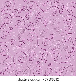 Swirls on Purple Background