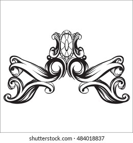 swirls pattern vector isolated