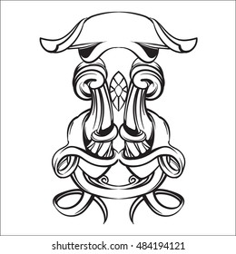 swirls pattern vector isolated