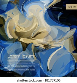 Swirls and twists - vector background