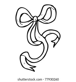 swirly bow cartoon