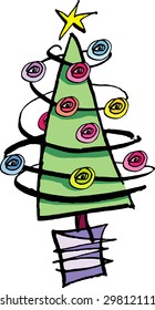 Swirly Christmas Tree
