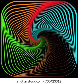 Swirly color Line Background