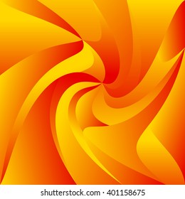 Swirly colorful background. Triangular shapes with distortion
