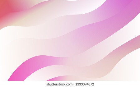 Swirly Colorful Vibrant Shapes. Abstract wave shape with gradient color. Warm colors. Vector illustration. Light purple, yellow Gradient.