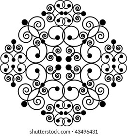 Swirly cross