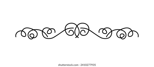 Divisor rápido del juego de líneas negras. La sencillez brilla entre un fondo blanco y un divisor veloz, lo que la convierte en una elección versátil para diversas aplicaciones de diseño. Ilustración vectorial.