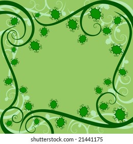 Swirly holly vector design