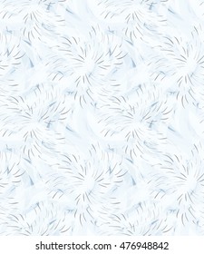 Swirly overlapping stocks white with fir.Hand drawn with ink and marker brush seamless background.
