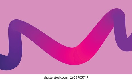 Swirly pink and yellow neon line on rich purple background. Striking composition for posters, digital covers, and bold graphics.