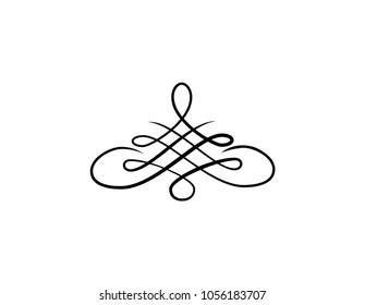 Swirly Scroll Filigree Design Element Vector Stock Vector (Royalty Free ...