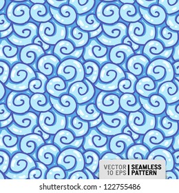swirly seamless doodle pattern