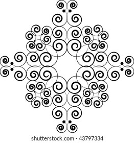 Swirly snowflake