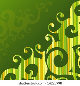 Swirly Striped Background