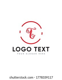 Swirly style letter type T logo template, Vector logo for business and company identity 