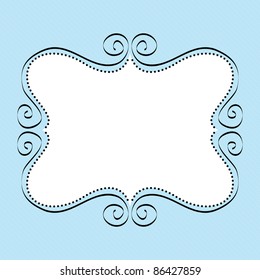 Swirly vector frame