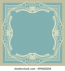 swirly vintage frame