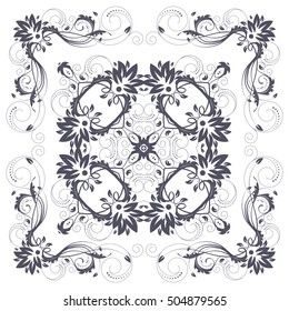 Swirly vintage pattern.